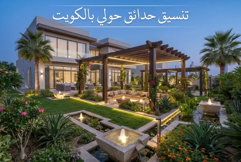 تنسيق حدائق حولي بالكويت تصميم وتزيين