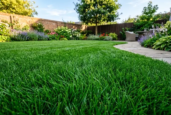 نبات العشب الطبيعي الأخضر في حديقة منزلية