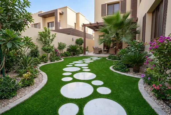 تصميم ممرات حدائق صغيرة في الكويت