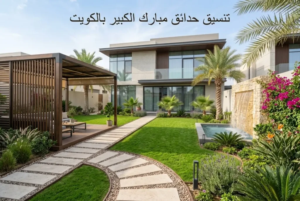 تنسيق حدائق مبارك الكبير بالكويت | تصميم وصيانة حدائق